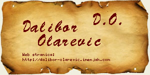 Dalibor Olarević vizit kartica